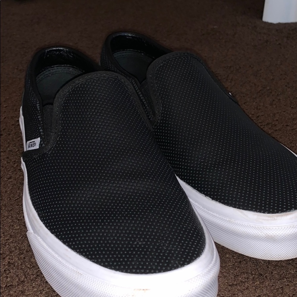 Vans perf leather slip on